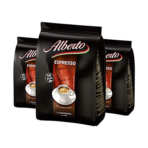 Alberto Kaffeepads Espresso 36er, 252 g / 3er Pack