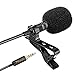 BluQbt Lavalier Lapel iPhone Microphone - Professional High Audio Quality Clip On Lav Mic for YouTube Camera Vlogging with 118