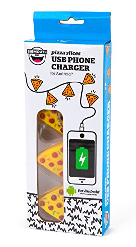 Bigmouth inc pizza slices usb phone charger for android