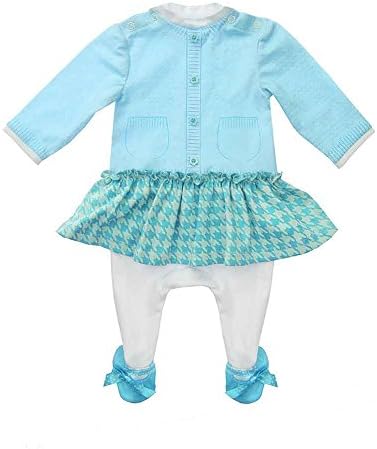 Moozels Twinset Babygrow - (3-6 Months, Blue)