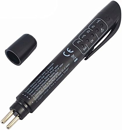 Brake Fluid Tester Pen for DOT3 DOT4 DOT5 with5 LED Indicator Vehicle Car Diagnostic Testing Tool Auto Brakes Calibrated Tester (2 Count)