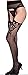 The victory of cupid Women's Lingerie Socks, Lace Top Garter Belt Thigh Stocking,Pantyhose Plus (one Size, black-1111)