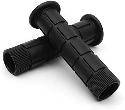 Beau678 Handlebar Grips Bicycle MTB BMX Road Mountain Bike Soft Rubber Handlebar End Grips (Black)