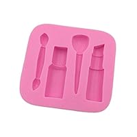 Ouken Novelty Silicone Mold Makeup Cosmetic Lipstick Baking Fondant Cake Decarating Y2