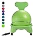 Gaiam Classic Balance Ball Chair – Ergonomic Stability Chair for Desk & Office | Yoga Ball Seat with Base, Air Pump, & Exercise Guide | Improves Posture & Core Strength (300 lb Capacity)
