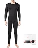 Lapasa Men’s Thermal Set Fleece Lined STAY WARM Base Layer Top & Bottom Long John Ski Underwear