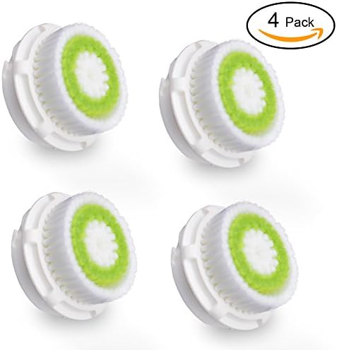 Vinwer 4 Pack Acne Treatment Skin Care Replacement Brush Head Acne Prone Black Heads and Oily Skin Smart Profile, Mia 1, Mia 2, Mia 3 (Aria), Plus, Pro, Alpha Fit