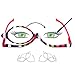 EYEGUARD Readers 2 Pack Magnifying Makeup Glasses Eye Make Up Spectacles Flip Down Lens Folding Cosmetic Womens Reading Glasses +1.50