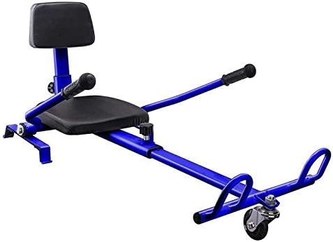 Hoverwalker III Go-Kart Conversion Kit for Hoverboards - Blue. Compatible with All Hoverboard and Self Balancing Scooter size 6.5" - Adjustable - All Heights - All Ages by Nov8tech