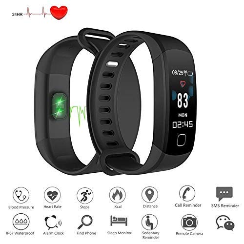 Fitness Tracker Heart Rate Monitor-Smart Activity Tracker with Sleep Monitor, Waterproof Smart Fitness Band with Step Counter, Calorie Counter, Pedometer Watchï¼ŒBlood Pressure for Women, and Men