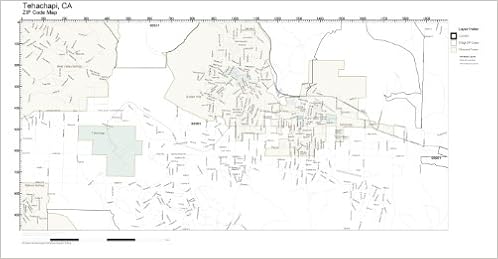 Tehachapi Zip Code Map Zip Code Wall Map Of Tehachapi, Ca Zip Code Map Laminated: Amazon.com:  Office Products