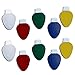 Reflective Christmas Light Bulb-Shaped Magnets