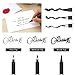 Hand Lettering Pens, Bowite Calligraphy Pens Brush Markers Set, Refill Pack of 6, 1 x Fine, 1 x Medium and 4 x Brush Black, Universal Calligraphy, Sketch Outline, Design, Art Draw