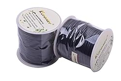 KONMAY 1 Skein 25 Yards 2.0mm Black Color Soft