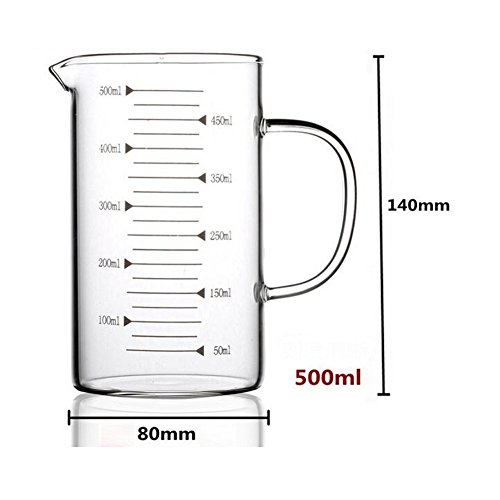 Borosilicate Glass Measuring Cup with Spout 500ml Pricepulse