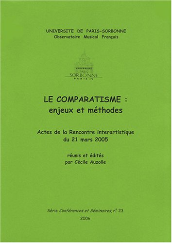 Le  comparatisme, enjeux et méthodes