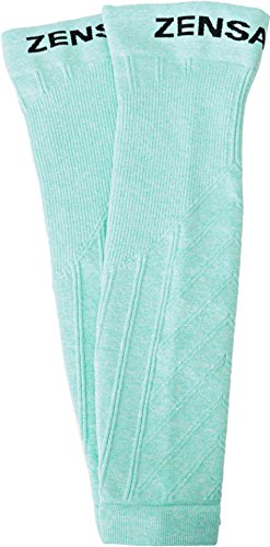 Zensah Compression Leg Sleeves, Heather Mint, X-Small/Small