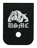 Molon Labe Laser Engraved Magazine Base Plate for Glock Pistols - 9mm & 40 Marine Bulldog