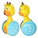 Bluelans Cartoon Giraffe Tumbler Doll Roly-Poly Baby Toys Cute Rattles Ring Bell Newborns 3-12 Month Early Educational Toy for Baby Boys and Girls Xmas Birthday Gifts Stocking Fillers Colorful