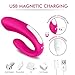 Rechargeable Clitoral & G-Spot Vibrator, Waterproof Couples Vibrator with 9 Powerful Vibrations, Wireless Remote Control Clitoris G Spot Stimulator, Adult Sex Toy for Women Solo Play or Couples Fun