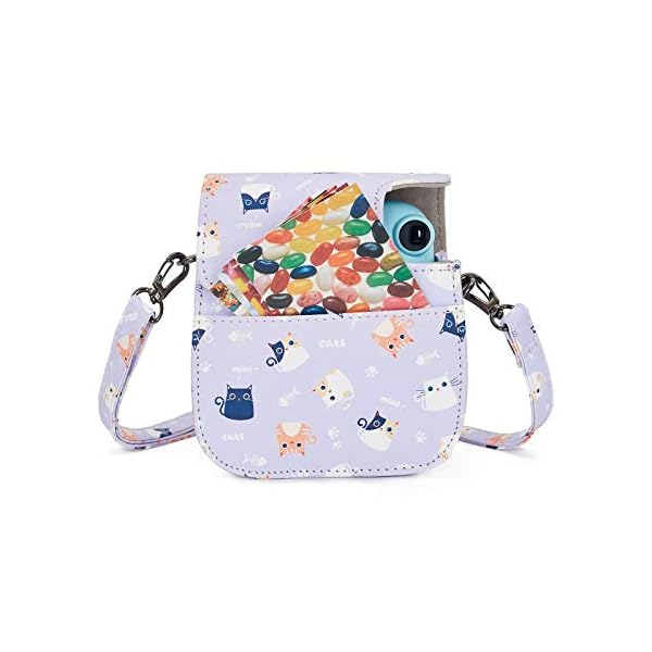 Phetium Sofortbildkamera-Schutzhülle, kompatibel mit Mini 11, PU-Leder-Tasche mit Tasche und verstellbarem Schultergurt… – Bild 6