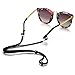 DEZAMN Eyeglasses Holder Strap Cord with Suede Leather Eyeglass Retainer with 2 Gifts Glasses Bag and Cloth
