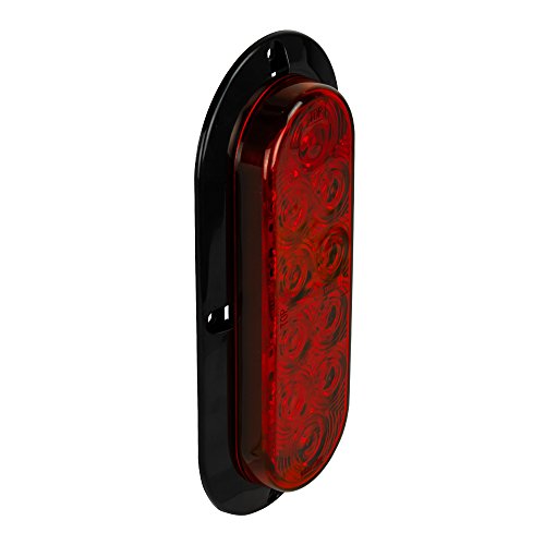 Blazer C562RTM LED 6-Inch Oval Stop / Tail / Turn / Park Red Light - Clear