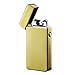 FORHU Windproof Flameless Electronic Pulse Arc Cigarette Lighter USB Charging Cigar Lighter Rechargeable (Gold ice)