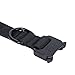 Pettom Tactical Dog Adjustable Collar Military Training Molle Nylon Dog Collar Leash With Handle Steel Buckle 1.0'' (S, Black)