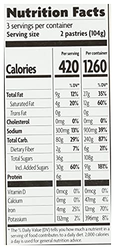 NATURE’S PATH TOASTER PASTRIES, STRAWBERRY UN-FROSTED, 6 CT