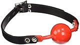 Outop Mouth Gag Breathable Ball Adjustable Fetish Restraint Sex Toy (Red)