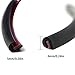 Carmoni 16Ft(5M) Car Door Edge Guards Trim Rubber Seal Protector Guard Strip Car Protection Door Edge Fit for Most Car-Black