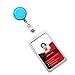 12 Pieces Retractable Badge Holders Reel with Belt Clip for Key Card Name Card Pass ID Card ,12 Colors