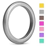 EMBNN Silicone Wedding Ring for Women Men, Thin, Affordable and Stackable Silicone Wedding Bands for Sports, Workout, Fitness, Gym, Exercise, Multiple Colors, Size: 4-10 {Width: 2.7mm, 3.0mm, 5.7mm}
