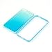 AIIYG DS(TM) iPhone 5 Case,5S Case,SE Case, Gradient Color Mirror Soft TPU Case with Shockproof PC Bumper for Apple iPhone 5S,5,SE (Blue)