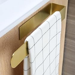 Taozun Gold Hand Towel Holder, Adhesive Towel Rack