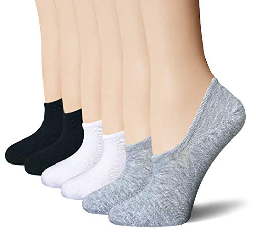 BERING Women's No Show Socks 6-9 Pairs Thin Cotton Hidden Casual Flats Loafers Boat