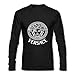 Versace Logo For Men's Printed Long Sleeve Cotton Tshirt X-Large Black