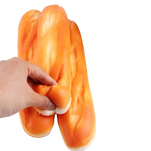 Balakie Xmas Gifts Squishy Simulation Long Strip Bread Bread Phone Straps Slow Rising Bun Charms Gifts Toys