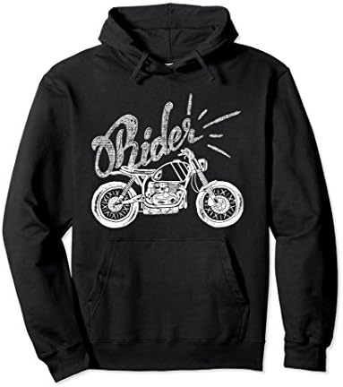 Unisex Big Bad Husband Wife Motorcycle Riders White Ink Hoodie 2XL Black