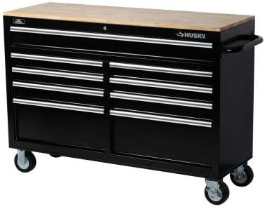 Husky 52 In W 9 Drawer Mobile With 5 In X 2 In Casters Work