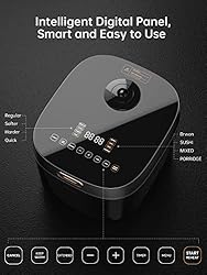 Rice Cooker, Intelligent Digital Slow Cooker with 8