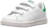 adidas Originals Boys' Stan Smith CF C Sneaker, White/White/Green, 11 Medium US Little Kid