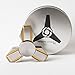 Infinity Transformer Series Fidget Spinner - R188 Hybrid Ceramic Bearings for 5 Minute Spin - Stress Relief ADHD Fidget Toy - Premium Weighted Metal Hand Spinner (Gold)