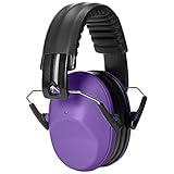AmazonBasics Kids Ear Protection Safety Noise Earmuffs, Purple