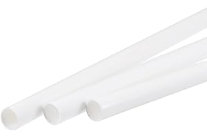 MECCANIXITY Plastic Model Tube ABS Round Tube 3/8" OD 10" White Easy Processing for Architectural Model Making DIY 3 Pack