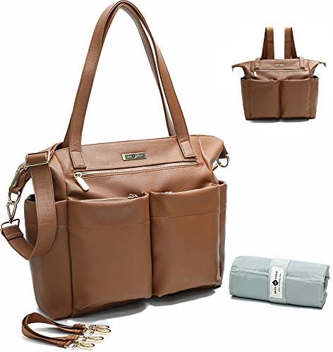 leather diaper bag backpack by miss fong