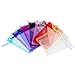 Mudder 50 Pieces 4 by 6 Inch Organza Gift Bags Drawstring Jewelry Pouches Wedding Party Favor Bags (Multicolor)