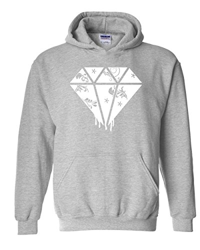Nib Diamond Hoodie Melting Diamond Vines White Mens Hoodie