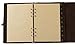 Ancicraft Leather Refillable Journal for Men Women A5 Binder Diary Planner Agenda 6-ring with Vintage Buckle Lined Craft Paper (Dark brown with buckle A5)